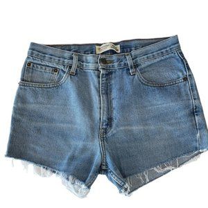 Vintage Levi Strauss Cutoff Denim Jean Shorts Festival Western Coastal Cowgirl